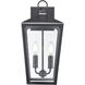 Brooks 2 Light 18.7 inch Powder Coated Black Outdoor Wall Sconce